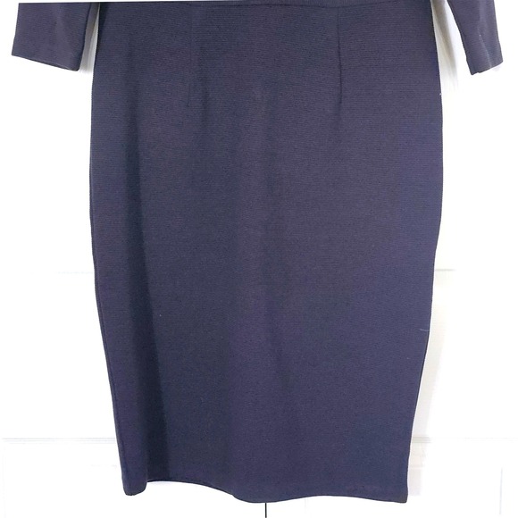 Boden NWT Polperro Ottoman Dress Navy Blue Red Sheath Pencil  8 Office Preppy - Picture 4 of 13